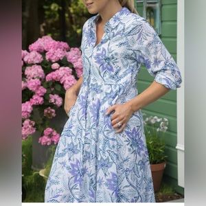 Julia Amory Summer Weight (unlined) Shirt Dress, Size Small